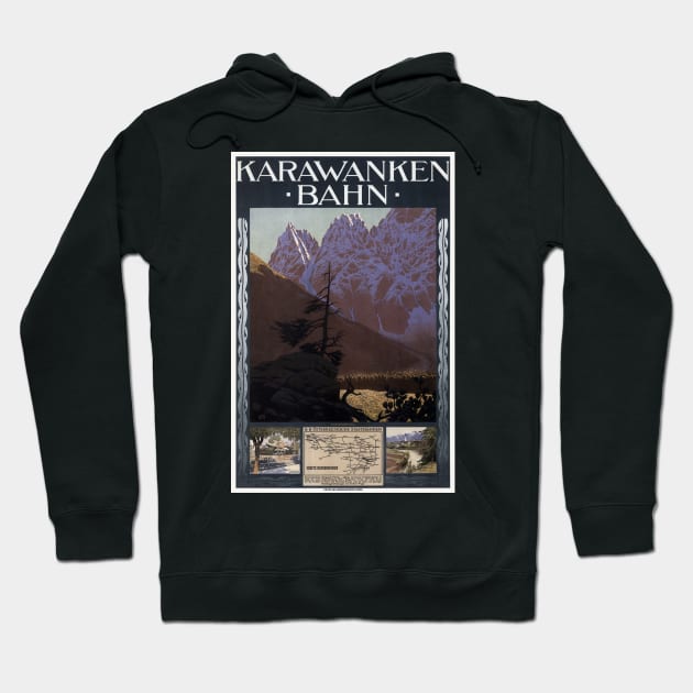 Karawankenbahn Austria Vintage Poster 1908 Hoodie by vintagetreasure